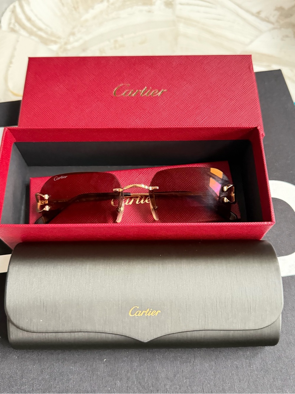 Cartier Rimless Sunglasses - Picture 12 of 13